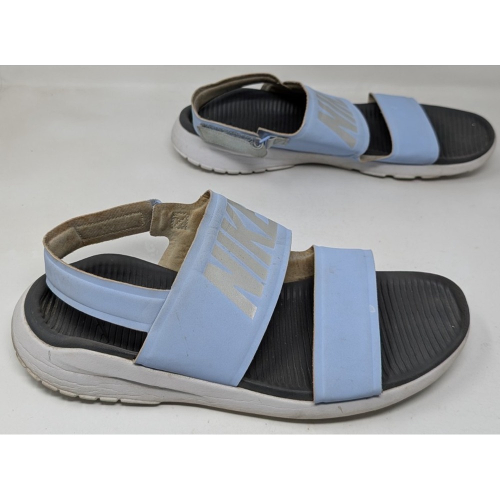 Womens Nike Tanjun Strap Sandals Sapphire Blue Wolf Grey 882694-403 Size 11‎